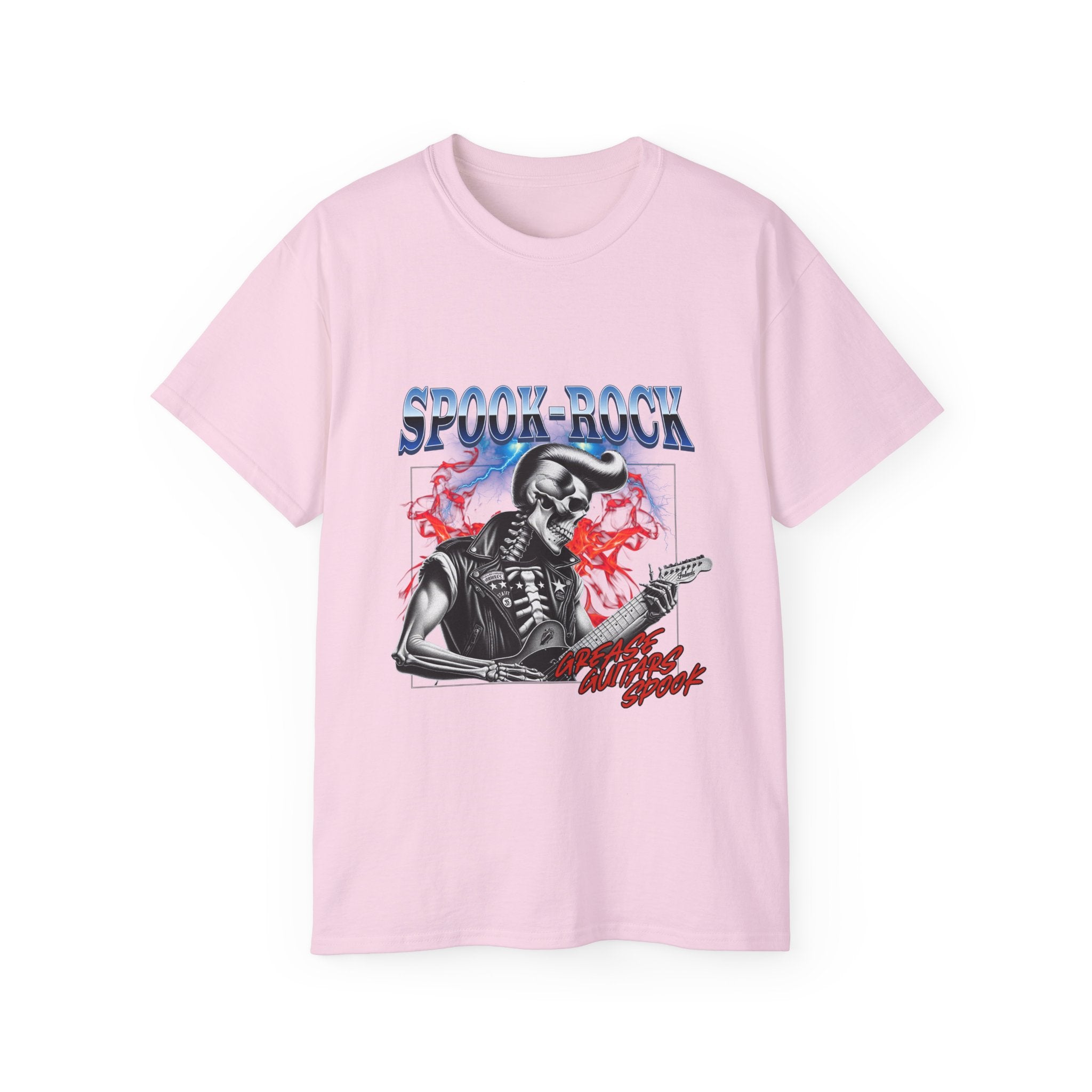 Spook-Rock - Unisex Cotton Tee (Front) - Damned Threads